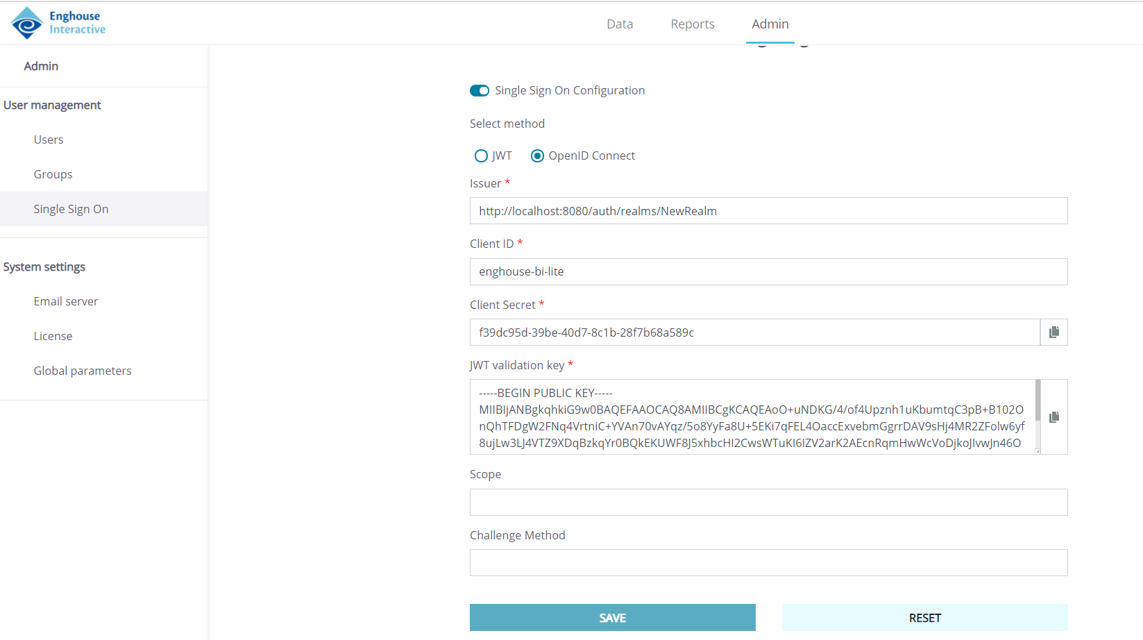SSO via OpenID Connect